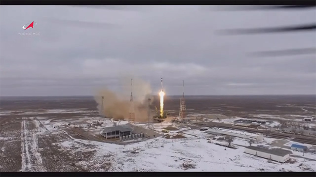 ソユーズ宇宙船の打ち上げ