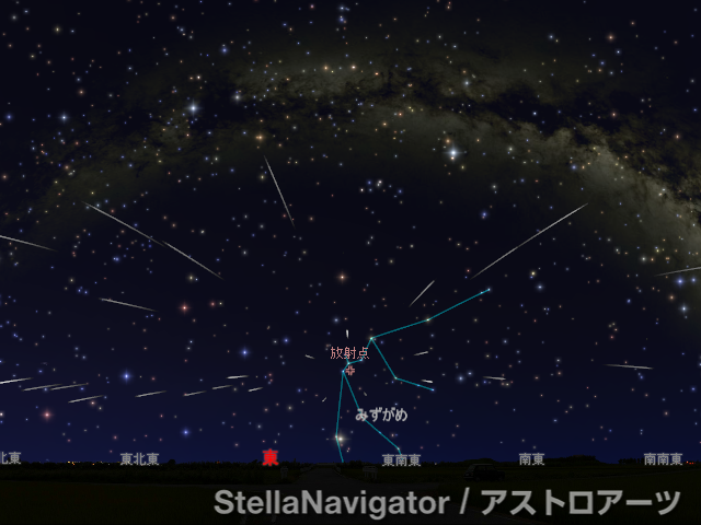 みずがめ座η流星群が極大