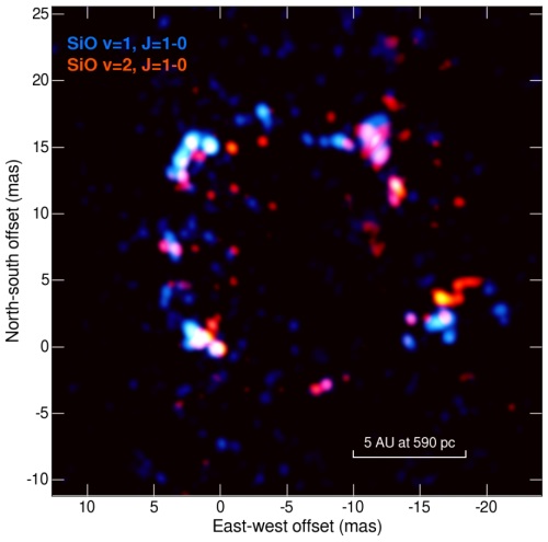 うお座WX星を取り巻くガスから放射されるSiOメーザー