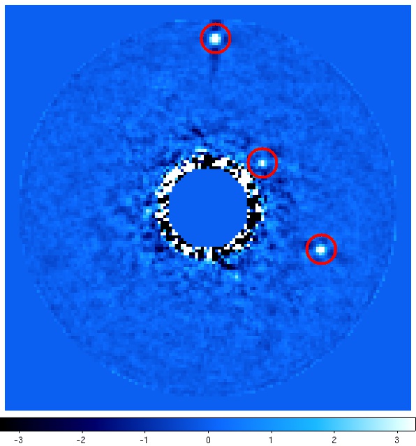 HR 8799周囲の3惑星